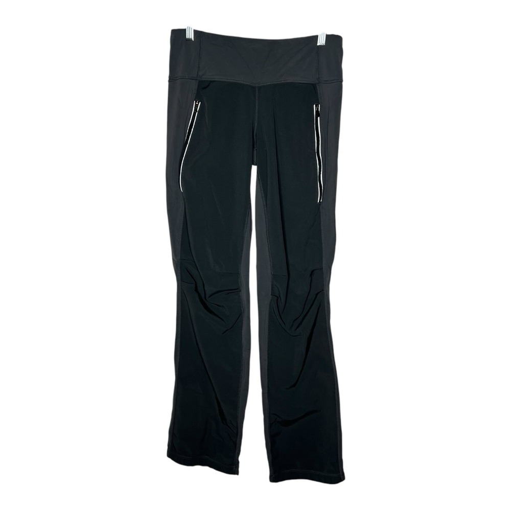 Lululemon Pants Womens 6‎ Gray Flare Athletic Yoga Stretch Low Rise Track Pant
